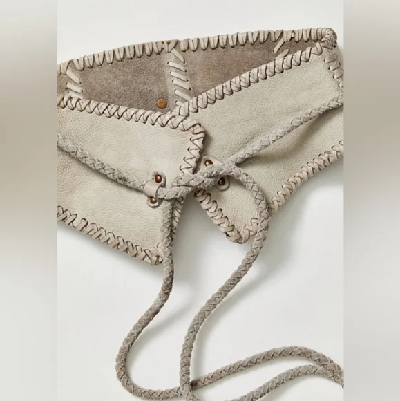 Free People Selena leather corset belt